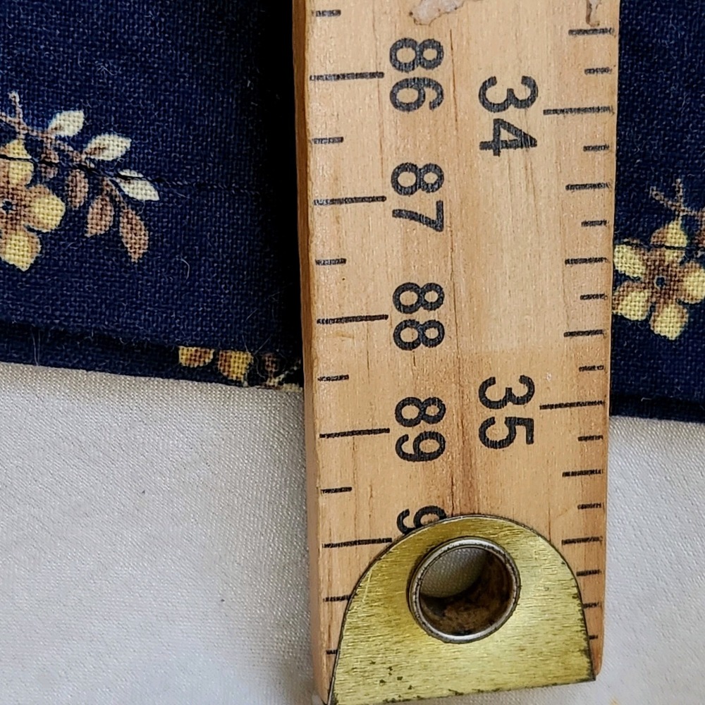 Birds of North America Dress Size 8 Blue Floral Ruffle Button Down Cottagecore - Picture 8 of 8